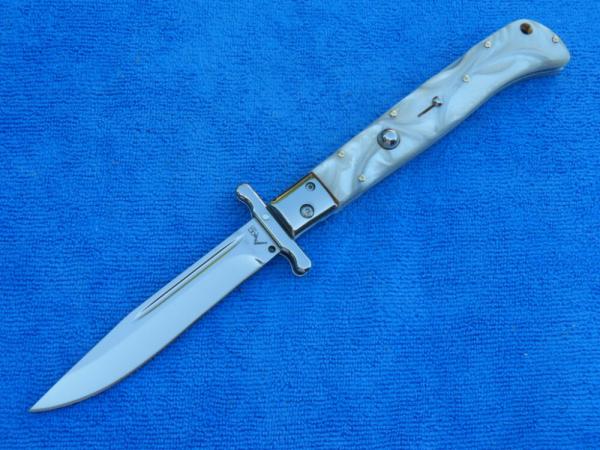 New 11" AKC Roma Swinguard Pearl white handles New 11" AKC Roma Swinguard Pearl white handles