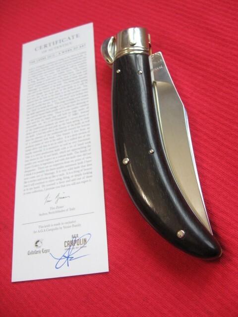 Quality Italian Unique Mechanism LEPRE Buffalo Horn Knife Limited Edition 2015 MANIAGO ITALY Quality Italian Unique Mechanism LEPRE Buffalo Horn Knife Limited Edition 2015 MANIAGO ITALY