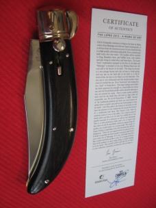 Quality Italian Unique Mechanism LEPRE Buffalo Horn Knife Limited Edition 2015 MANIAGO ITALY Quality Italian Unique Mechanism LEPRE Buffalo Horn Knife Limited Edition 2015 MANIAGO ITALY