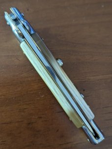 NOS GIOVANNI BELTRAME HONEY BRAZILIAN HORN 23CM-9" FLAT BLADE STILETTO 