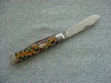 Vintage RARE IKCO (Imperial Knife Co.), Gold Metal Flake Checkerboard Handles Jack Knife Vintage RARE IKCO (Imperial Knife Co.), Gold Metal Flake Checkerboard Handles Jack Knife