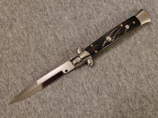 *NOS* Frank Beltrame ITALIAN 9" Dark Horn Stiletto w/Bayonet Blade 4MM *NOS* Frank Beltrame ITALIAN 9" Dark Horn Stiletto w/Bayonet Blade 4MM