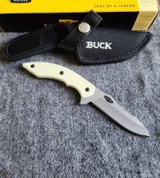 2023 Buck Maverik 877 U.S.A. fixed blade. 7" long. Beautiful Ivory Synthetic handles. NIB 2023 Buck Maverik 877 U.S.A. fixed blade. 7" long. Beautiful Ivory Synthetic handles. NIB