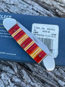 CASE SELECT ** 2001 CANDY STRIPE SYNTHETIC CANOE CASE SELECT ** 2001 CANDY STRIPE SYNTHETIC CANOE
