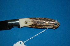 Moki Stag Fixed Blade Knife with Sheath Moki Stag Fixed Blade Knife with Sheath