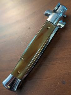 NOS GIOVANNI BELTRAME HONEY BRAZILIAN HORN 23CM-9" FLAT BLADE STILETTO NOS GIOVANNI BELTRAME HONEY BRAZILIAN HORN 23CM-9" FLAT BLADE STILETTO