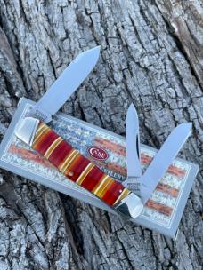 CASE CLASSIC ** 1992 CANDY STRIPE SYNTHETIC 109X WHITTLER CASE CLASSIC ** 1992 CANDY STRIPE SYNTHETIC 109X WHITTLER