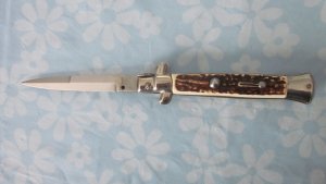 Vintage 9" Italian stiletto. NOS