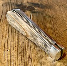 A Wright & Son Small Lambsfoot w/Whisky Barrel Oak scales and Lambsfoot blade A Wright & Son Small Lambsfoot w/Whisky Barrel Oak scales and Lambsfoot blade