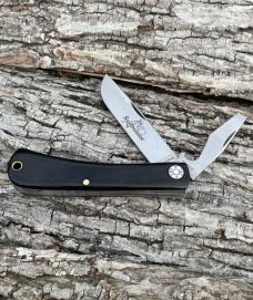 GEC ** FARM & FIELD 715222 BLACK LINEN MICARTA SUD BUSTER1095 CARBON KNIFE GEC ** FARM & FIELD 715222 BLACK LINEN MICARTA SUD BUSTER1095 CARBON KNIFE