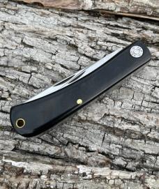 GEC ** FARM & FIELD 715222 BLACK LINEN MICARTA SUD BUSTER1095 CARBON KNIFE GEC ** FARM & FIELD 715222 BLACK LINEN MICARTA SUD BUSTER1095 CARBON KNIFE