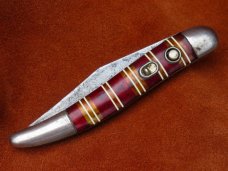 Vintage Antique Folding Pocket Knife Hammer Brand Automatic 1940s Candy Stripe Vintage Antique Folding Pocket Knife Hammer Brand Automatic 1940s Candy Stripe