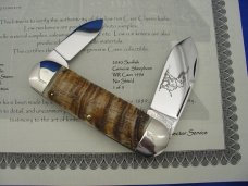 Case XX Classic Sunfish/Toenail Genuine Himalayan Sheep Horn 1 of 4 Knife With Dueling Bull Etch Case XX Classic Sunfish/Toenail Genuine Himalayan Sheep Horn 1 of 4 Knife With Dueling Bull Etch