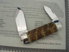 Case XX Classic Sunfish/Toenail Genuine Himalayan Sheep Horn 1 of 4 Knife With Dueling Bull Etch Case XX Classic Sunfish/Toenail Genuine Himalayan Sheep Horn 1 of 4 Knife With Dueling Bull Etch