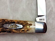 Case XX USA SS TB61028 Teardrop Single Blade Amber Bone Handle 2021