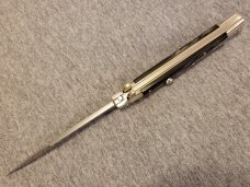 *NOS* 11" (28cm) LATAMA Buffalo Horn ITALIAN FLATGUARD PICKLOCK STILETTO *NOS* 11" (28cm) LATAMA Buffalo Horn ITALIAN FLATGUARD PICKLOCK STILETTO