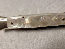 Frank Beltrame ITALIAN 9" GENUINE Mother of Pearl L.E. PICKLOCK Stiletto w/Bayonet Blade 4MM Frank Beltrame ITALIAN 9" GENUINE Mother of Pearl L.E. PICKLOCK Stiletto w/Bayonet Blade 4MM