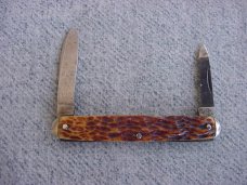 Antique EDWARD K. TRYON CO., PHILA, Bone handle, Tip Bolster, Pen Knife.