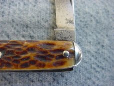 Antique EDWARD K. TRYON CO., PHILA, Bone handle, Tip Bolster, Pen Knife.