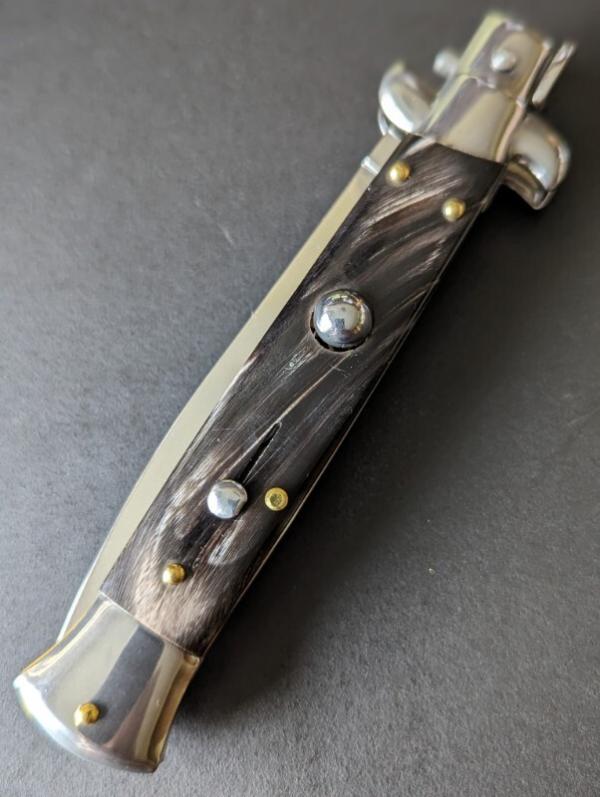 FRANK BELTRAME 23CM 9" DAGGER AUTO IN NICE BUFFALO HORN...NEW FRANK BELTRAME 23CM 9" DAGGER AUTO IN NICE BUFFALO HORN...NEW