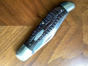 CASE TESTED XX FOLDING HUNTER GREEN BONE