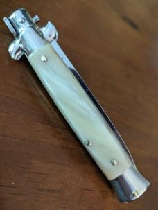 NOS GIOVANNI BELTRAME HONEY BRAZILIAN HORN 23CM-9" FLAT BLADE STILETTO NOS GIOVANNI BELTRAME HONEY BRAZILIAN HORN 23CM-9" FLAT BLADE STILETTO
