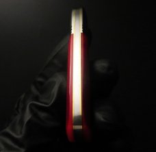 Great Eastern Cutlery #25 EO Beerlow Red Sawcut Bone GEC Easy Open 252123
