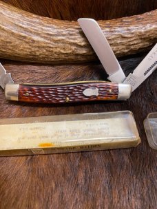 *New* Schrade-Walden N.Y. USA., 880 Kon-Kav 3 Blade Stockman Knife, Delrin Handle, 3 7/8" *New* Schrade-Walden N.Y. USA., 880 Kon-Kav 3 Blade Stockman Knife, Delrin Handle, 3 7/8"