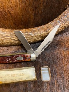*New* Schrade-Walden N.Y. USA., 880 Kon-Kav 3 Blade Stockman Knife, Delrin Handle, 3 7/8" *New* Schrade-Walden N.Y. USA., 880 Kon-Kav 3 Blade Stockman Knife, Delrin Handle, 3 7/8"