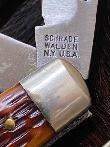 *New* Schrade-Walden N.Y. USA., 880 Kon-Kav 3 Blade Stockman Knife, Delrin Handle, 3 7/8" *New* Schrade-Walden N.Y. USA., 880 Kon-Kav 3 Blade Stockman Knife, Delrin Handle, 3 7/8"