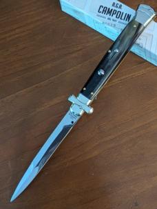 NIB 11"- 28 cm A.G.A. Campolin Maltese lockback auto, a super beautiful quality stiletto NIB 11"- 28 cm A.G.A. Campolin Maltese lockback auto, a super beautiful quality stiletto