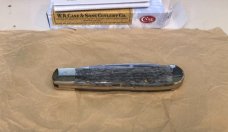 Case Tony Bose Pocket Worn Crandall Jig Gray Bone Tribal Lock 4.13" Closed (TB612010L CV), No. 58411 Case Tony Bose Pocket Worn Crandall Jig Gray Bone Tribal Lock 4.13" Closed (TB612010L CV), No. 58411