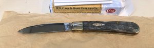 Case Tony Bose Pocket Worn Crandall Jig Gray Bone Tribal Lock 4.13" Closed (TB612010L CV), No. 58411