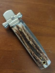 AGA CAMPOLIN DAMASCUS MINI DOMINUS IN STAG HORN NIB AGA CAMPOLIN DAMASCUS MINI DOMINUS IN STAG HORN NIB