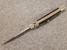 Frank Beltrame ITALIAN 9" Brazilian Horn 2023 L.E. PICKLOCK Stiletto w/Bayonet Blade 4MM Frank Beltrame ITALIAN 9" Brazilian Horn 2023 L.E. PICKLOCK Stiletto w/Bayonet Blade 4MM