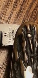 W0W !  OLD HENKLES STAG LOCKBACK WHITTLER