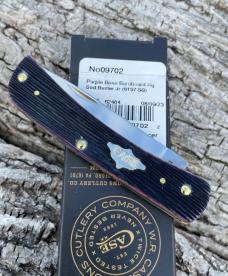 CASE XX ** 2023 PURPLE BARNBOARD JIG BONE SOD BUSTER JR CASE XX ** 2023 PURPLE BARNBOARD JIG BONE SOD BUSTER JR