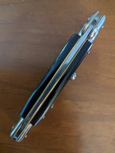NOS GIOVANNI BELTRAME GENUINE IMITATION BUFFALO HORN 23cm=9" FLAT BLADE STILETTO NOS GIOVANNI BELTRAME GENUINE IMITATION BUFFALO HORN 23cm=9" FLAT BLADE STILETTO