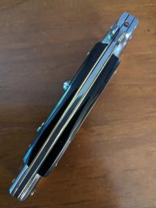 NOS GIOVANNI BELTRAME GENUINE IMITATION BUFFALO HORN 23cm=9" FLAT BLADE STILETTO NOS GIOVANNI BELTRAME GENUINE IMITATION BUFFALO HORN 23cm=9" FLAT BLADE STILETTO
