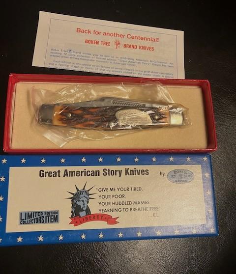 BOKER U.S.A. MINT IN BOX AND PAPER