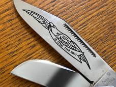 Parker Eagle Brand Limited Ed 35th Ann 5-Blade Stockman Folding Knife w/Golden Lip Pearl Scales Germ Parker Eagle Brand Limited Ed 35th Ann 5-Blade Stockman Folding Knife w/Golden Lip Pearl Scales Germ