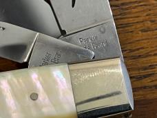 Parker Eagle Brand Limited Ed 35th Ann 5-Blade Stockman Folding Knife w/Golden Lip Pearl Scales Germ Parker Eagle Brand Limited Ed 35th Ann 5-Blade Stockman Folding Knife w/Golden Lip Pearl Scales Germ