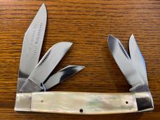 Parker Eagle Brand Limited Ed 35th Ann 5-Blade Stockman Folding Knife w/Golden Lip Pearl Scales Germ Parker Eagle Brand Limited Ed 35th Ann 5-Blade Stockman Folding Knife w/Golden Lip Pearl Scales Germ