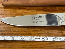 Junglee Tak Fukuta 8 3/8" Clip Point Hunting Knife w/Stainless Steel Blade & Stag Scales Japan Junglee Tak Fukuta 8 3/8" Clip Point Hunting Knife w/Stainless Steel Blade & Stag Scales Japan