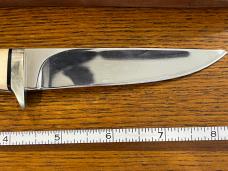 Junglee Tak Fukuta 8 3/8" Clip Point Hunting Knife w/Stainless Steel Blade & Stag Scales Japan Junglee Tak Fukuta 8 3/8" Clip Point Hunting Knife w/Stainless Steel Blade & Stag Scales Japan