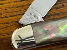 Queen Cutlery Co Schatt & Morgan Toothpick Folding Knife w/Black Lip Mother of Pearl Scales Queen Cutlery Co Schatt & Morgan Toothpick Folding Knife w/Black Lip Mother of Pearl Scales