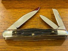 Queen Cutlery Co #48SB 3-Blade Whittler Folding Knife Queen Cutlery Co #48SB 3-Blade Whittler Folding Knife