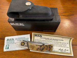 Buck Knives Texas Star 0500RHSLE-B Duke Lockback Knife SN#0150