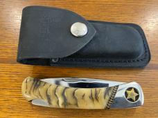 Buck Knives Texas Star 0500RHSLE-B Duke Lockback Knife SN#0150 Buck Knives Texas Star 0500RHSLE-B Duke Lockback Knife SN#0150
