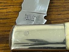 Don Seal Customized Parker-Frost Longhorn Lockback Folding Knife w/Smooth Bone Scales Japan Don Seal Customized Parker-Frost Longhorn Lockback Folding Knife w/Smooth Bone Scales Japan